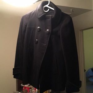 Black two button Zara coat